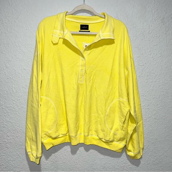 Urban Outfitters Out From Under Jacintha Reverse Henley Sweatshirt Top - Picture 3 of 7